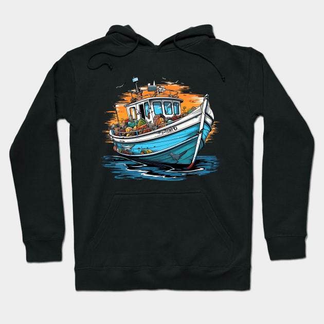 boat lover diverse designs Hoodie by Printashopus